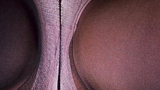 38- Under My Skirt Are My Panties, Do You Like My Thighs in Pantyhose? *4k 60fps