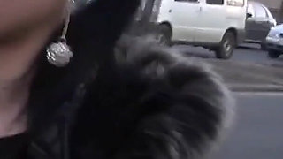 In my home - pickup amateur at the bus stop