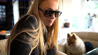 Hot blonde glamour babe solo plays to pleasure her hot body