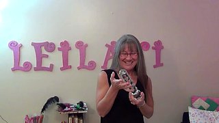 Big and busty mature blonde bitch with her toys