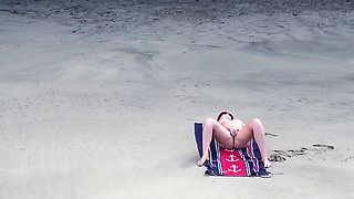 Sensual Nude Beach Goddess Captured by Drone - Ultimate Aerial Beauty