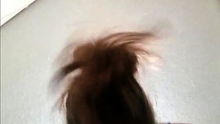 Cheating Latina with big natural tits rides to orgasm.