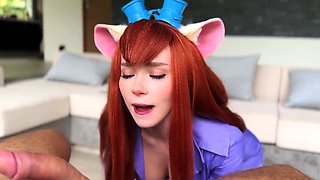 Cosplay temptress with fabulous tits and ass loves to fuck