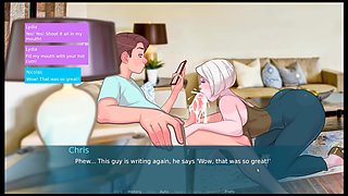 Sexnote - All Sex Scenes [ Taboo Hentai Game Pornplay ] Ep.42 Grand Stepmom Is Sucking Cock While Sexting!