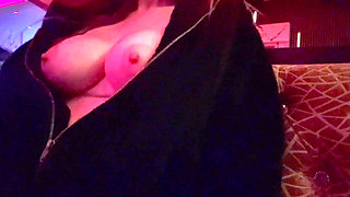 Italian Big Tits Milf Artemisia Love Public Tits Flashing in the club