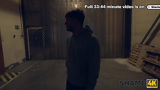 SHAME4K. Masturbation finished as a sex with a stranger at work