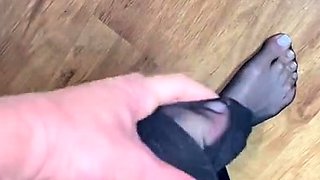 Nylon seamed foot fetish pt2