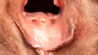 Gaping Pussy Outdoors Naked and Pissing