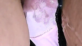 Almost Caught While Stranger Cums Inside Wife's Panties in Mall Toilet