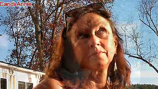 Candi Annie Milks a Load of Warm Creamy Cum Outdoors