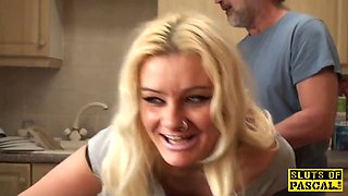 Big boobed english sub predominated with doggy-style