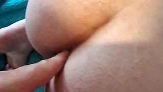 Beautiful SexxxyMomma got her hairy pussy fucked, butt plug in her ass and a bit of anal with cum on her big boobs!