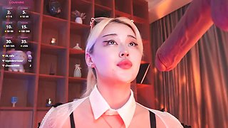 Watch this amateur Korean babe give a smoking-hot blowjob and blow smoke in front of camera