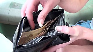 Young Girl Steals Cash and Is Punished with Fucking
