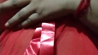 sexy red dress hot figure and boobs