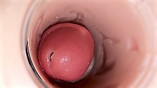 Camera Inside Deep Pussy Captures Huge Ejaculation of Sperm