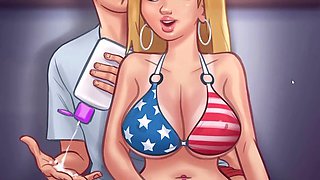 Steamy desi bhabi Priyapriya heating things up in summertime saga