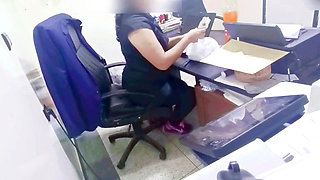 My boss fucked me in his office until my legs started to shake