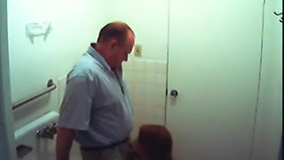 Cum guzzling cock sucking office slut gets on her knees