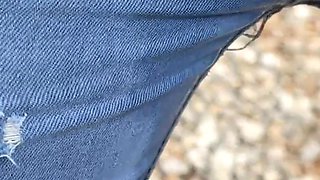 Thirst and Wetting Jeans Outdoors