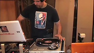 Facialised college student gets fucked from behind at party