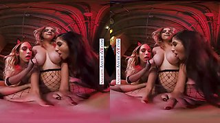 Naughty America Gabbie Carter, Gianna Dior,  Khloe Kapri halloween fuck: Porn