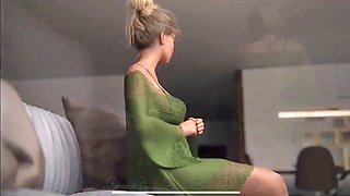Hardcore anime hentai with a stunning wife