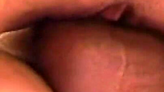 Close up anal action with horny brunette chick