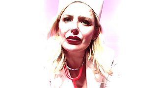 Doctor-patient roleplay nightmare with Lady Phoenix in a gas mask