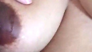 I Jerk off His Cock Until He Cums on My Big Tits