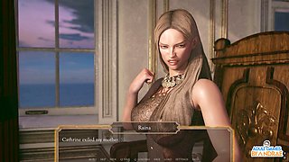 In the bath, anime sexy, he has a pussy