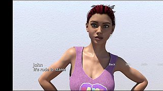 Teen explores self-pleasure in a visual novel adventure