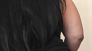 Hot Loving Stepmom, Solo Fans in Slow Motion, in the Kitchen