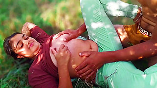 Indian College Couple Go to Jungle and Fucking Frist Time Outdoor Sex Video