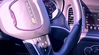 Slutty Pornstar Nina Rivera Loves to Suck My Dick in the Car