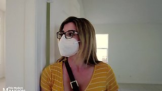 Reality POV video of pornstar wife Cory Chase with glasses