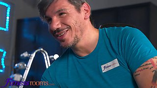 Sport guest rooms cute italian eLena Spano fucking ffm three-way with magnificent czech brunette Lexi Dona