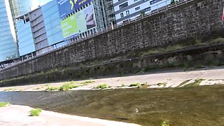 Fat German slut approached and fucked on the street