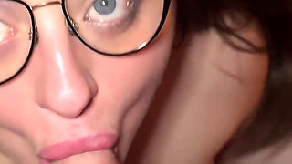 He Plays with My Oiled Tits and Cum on My Glasses - Luna Doll