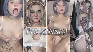 Sultry BDSM of a cute cosplayer with a sex machine by XINSEA: Blowjob, Amateur  Babe Porn