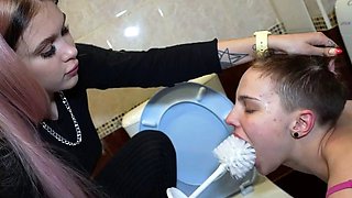 Nicole I Want My Toilet To Be Clean Hard Lesbian Humiliation