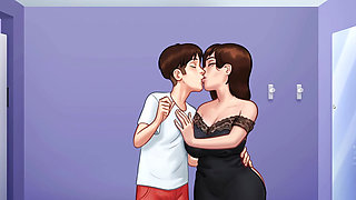 new step mom and step son  make amazing seen in summertime saga part 2