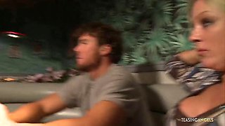 Busty blond MILF gets her hands on a thick dick