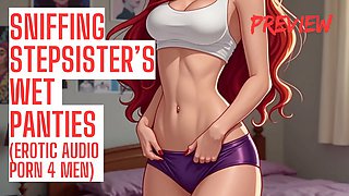 Cum in stepsister's panties with a hot audio experience from Orgasmicaudio