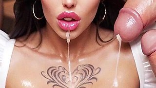 Housemaid Anna and Jake Sex in Hotel. Brunette Curvy Woman with Big Tits, Big Dick, Creampie, Cumshot, Gangbang, Bukkake