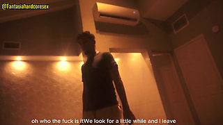 My Stepsister Swallows My Penis After Watching the Movie, They Almost Discovered Us