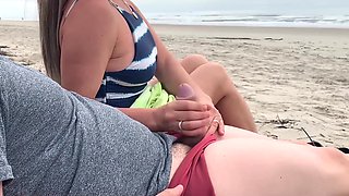 When you're chilling at the public beach with your dick out nothing could go wrong