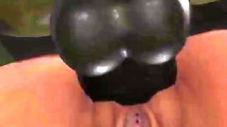 Crazy fuck in the sewer! Sexy blonde gets fucked hard by a green monster