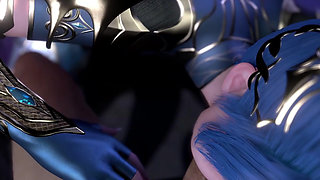 3D cute cosplay slut wearing sexy have blowjob sex with big dick