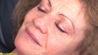 76-Year-Old Ugly Granny First Time Deep Anal with Step-Grandson - Rough Mature Fuck